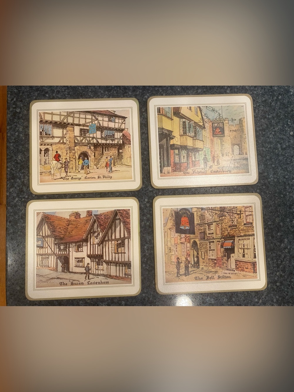 Pimpernel UK English vintage placemats  historic pubs